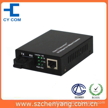 Fiber Optic Media Converter (10/100M 1310nm dual fiber SM 25Km SC)
